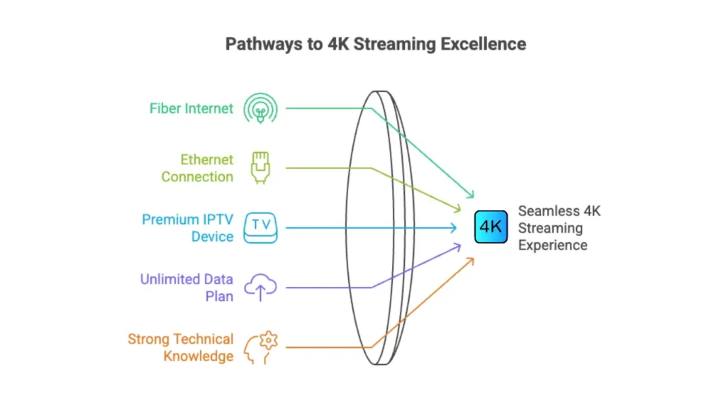 diagram 4K streaming requirements and components